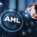 AML Anti Money Laundering Financial Bank Business Technology Concept.